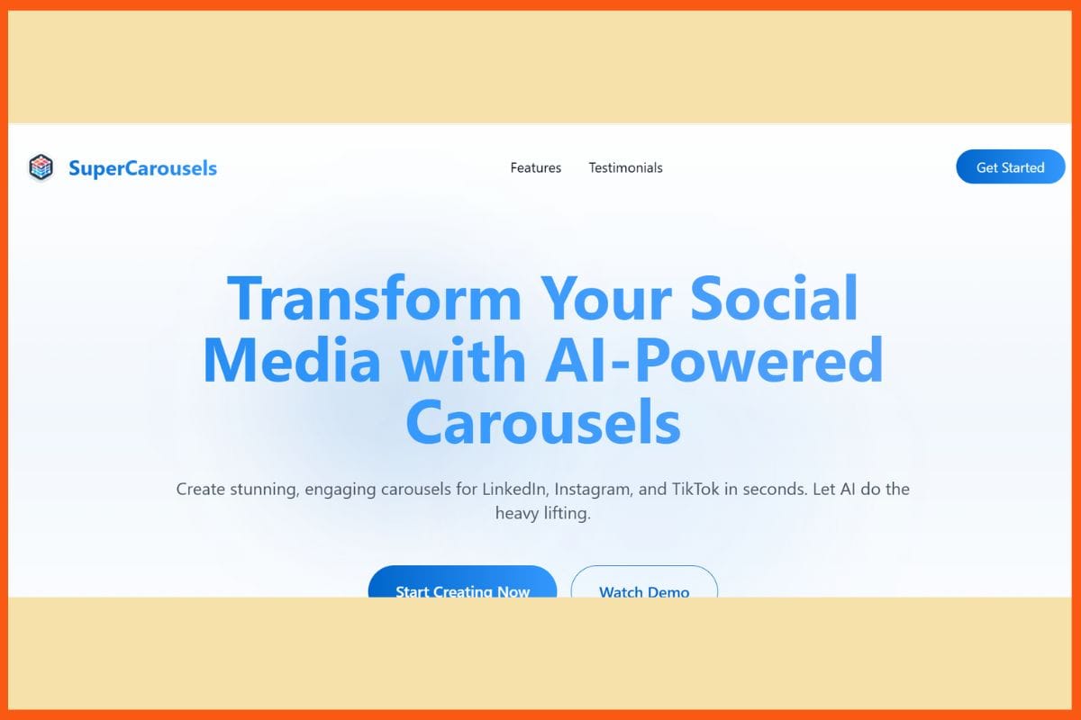 SuperCarousels - Best Text-to-Carousel AI Tools for Social Media