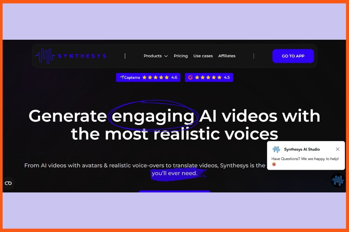 Synthesys - Best AI Tools for Voiceovers