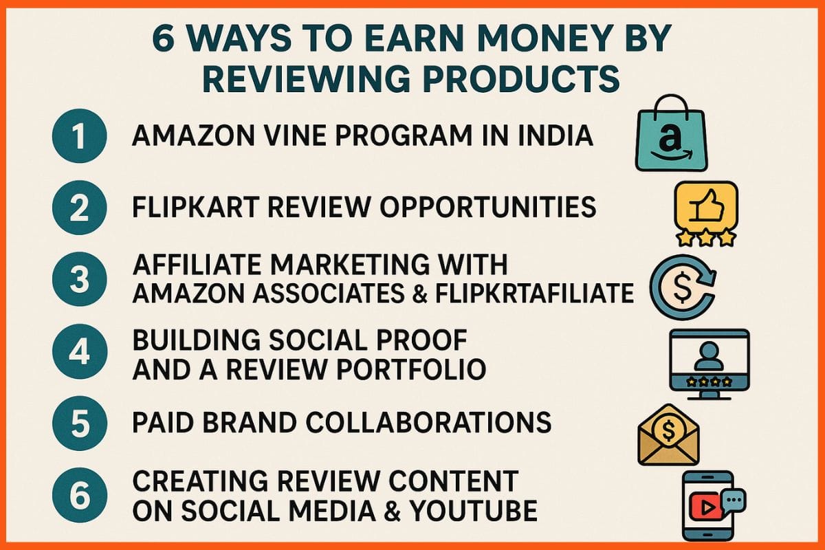 6 Ways to Earn Money by Reviewing Products