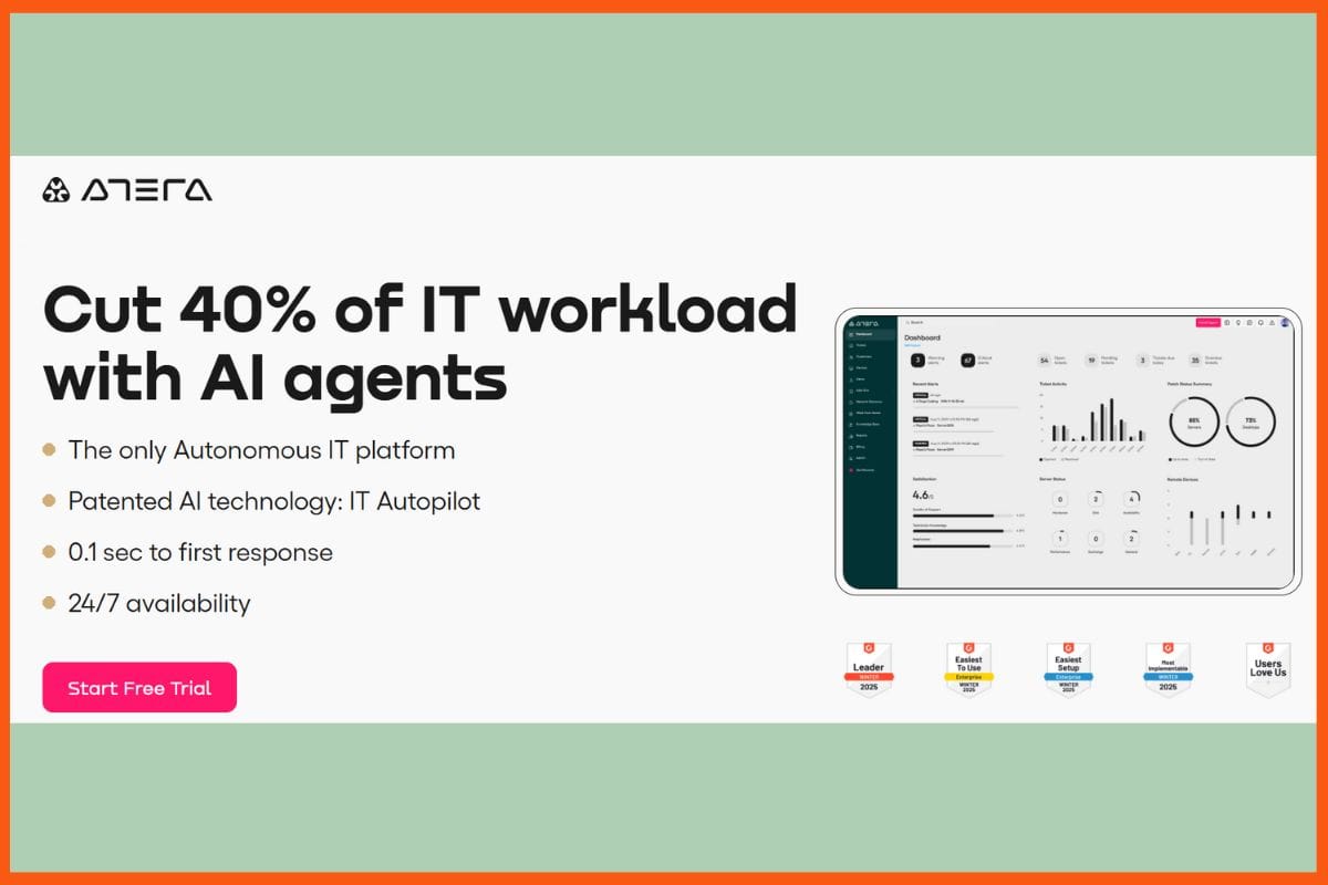 Atera - Best AI Tools for Customer Support Automation 