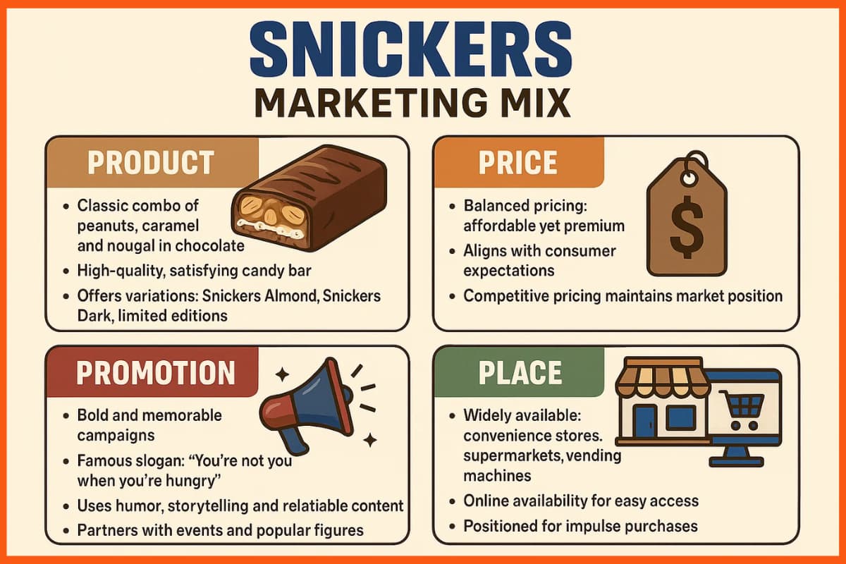 Snickers Marketing Mix