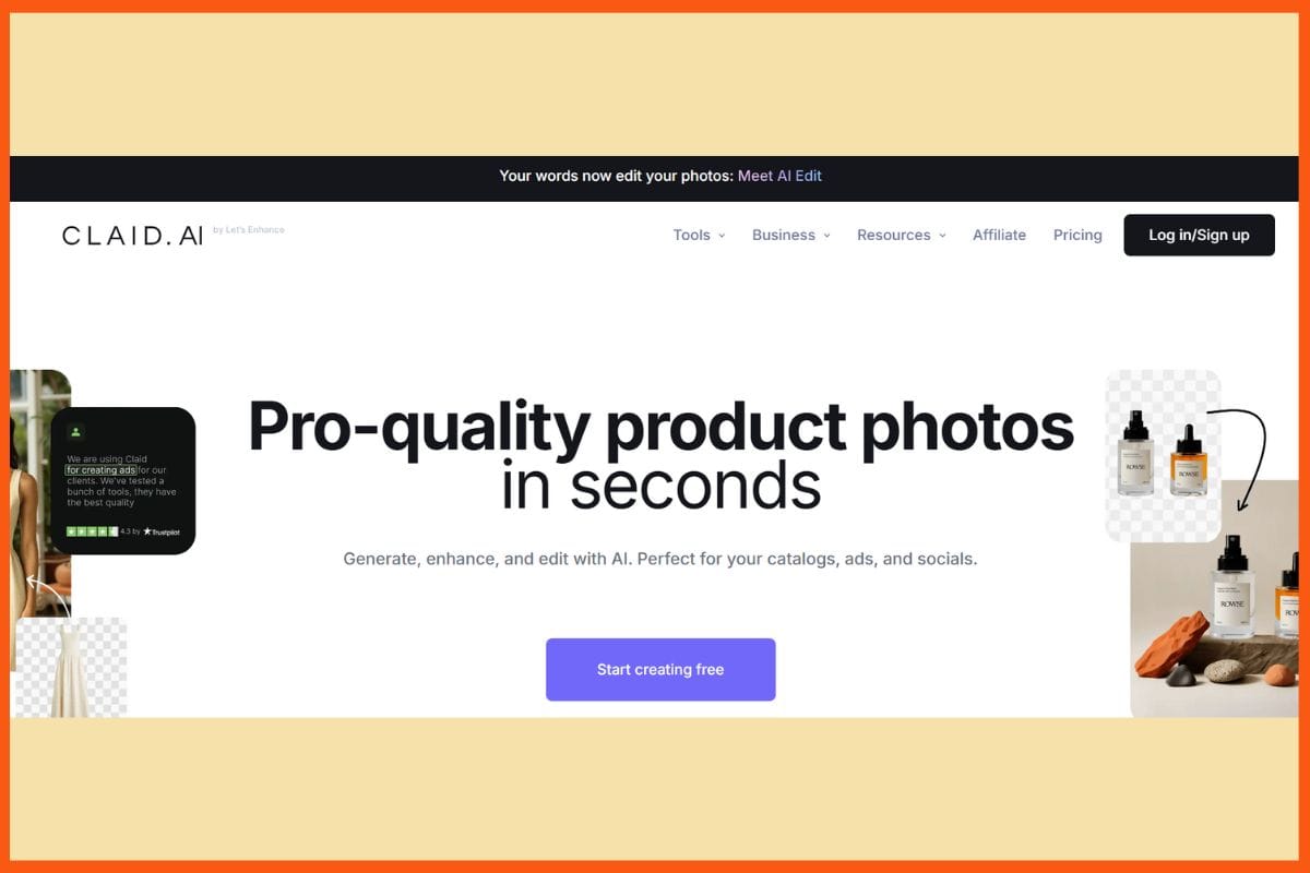 Claid.ai - Best AI Tools for Creating Product Photos