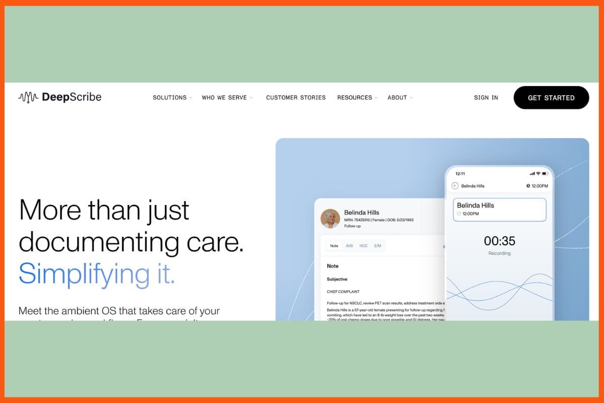 DeepScribe - Best AI Tools for Doctors 