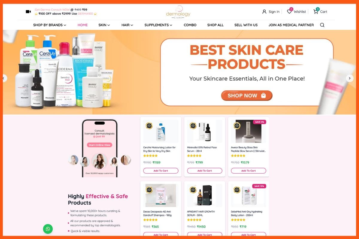 Dermalogy Care - Best Indian Brands for Raksha Bandhan Gifting