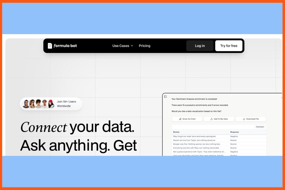 Excelformulabot - Tools for Analysis and Visualization