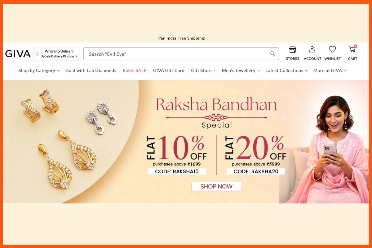 GIVA - Best Indian Jewellery Brands for Raksha Bandhan Gifting