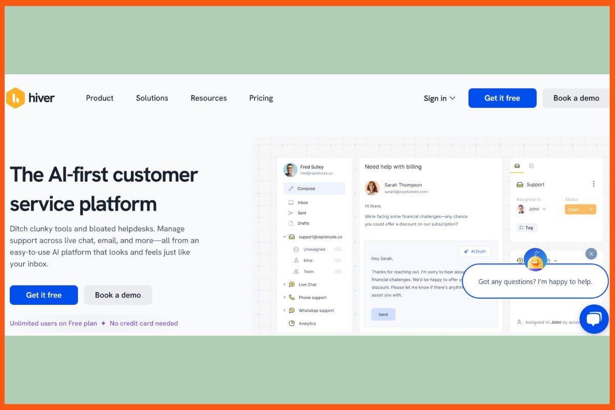Hiver - Best AI Tools for Customer Support Automation