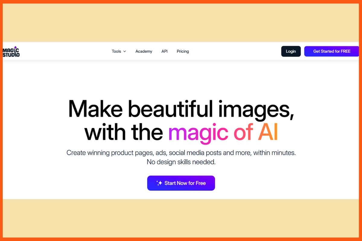 Magic Studio - Best AI Tools for Creating Product Photos