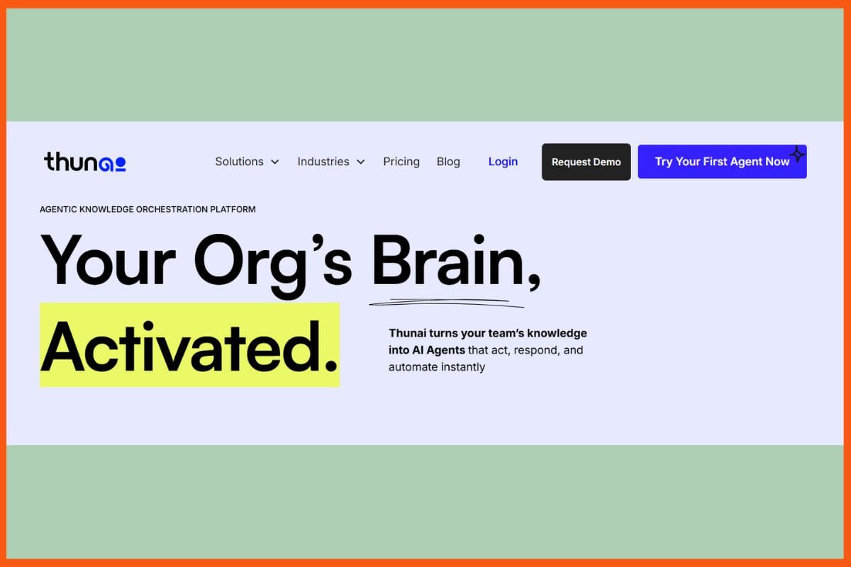 Thunai - Best AI Tools for Customer Support Automation 