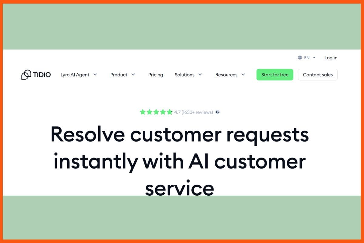 Tidio - Best AI Tools for Customer Support Automation 