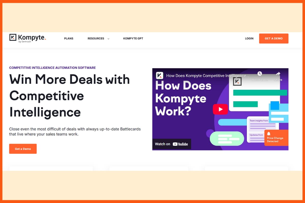 Kompyte - Best Competitor Analysis Tool