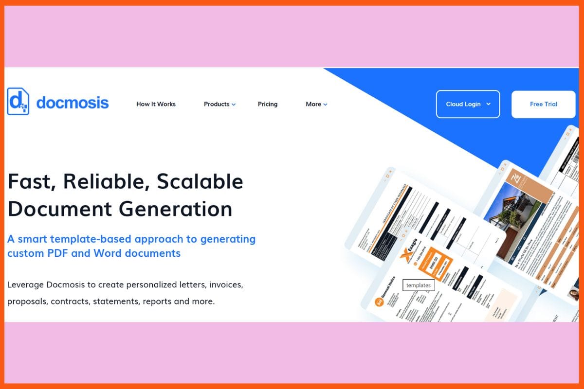 Docmosis - AI-Powered Document Generation and Formatting Tools