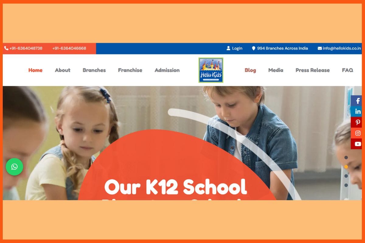 Hello Kids - Best 10 Preschool Franchises in India