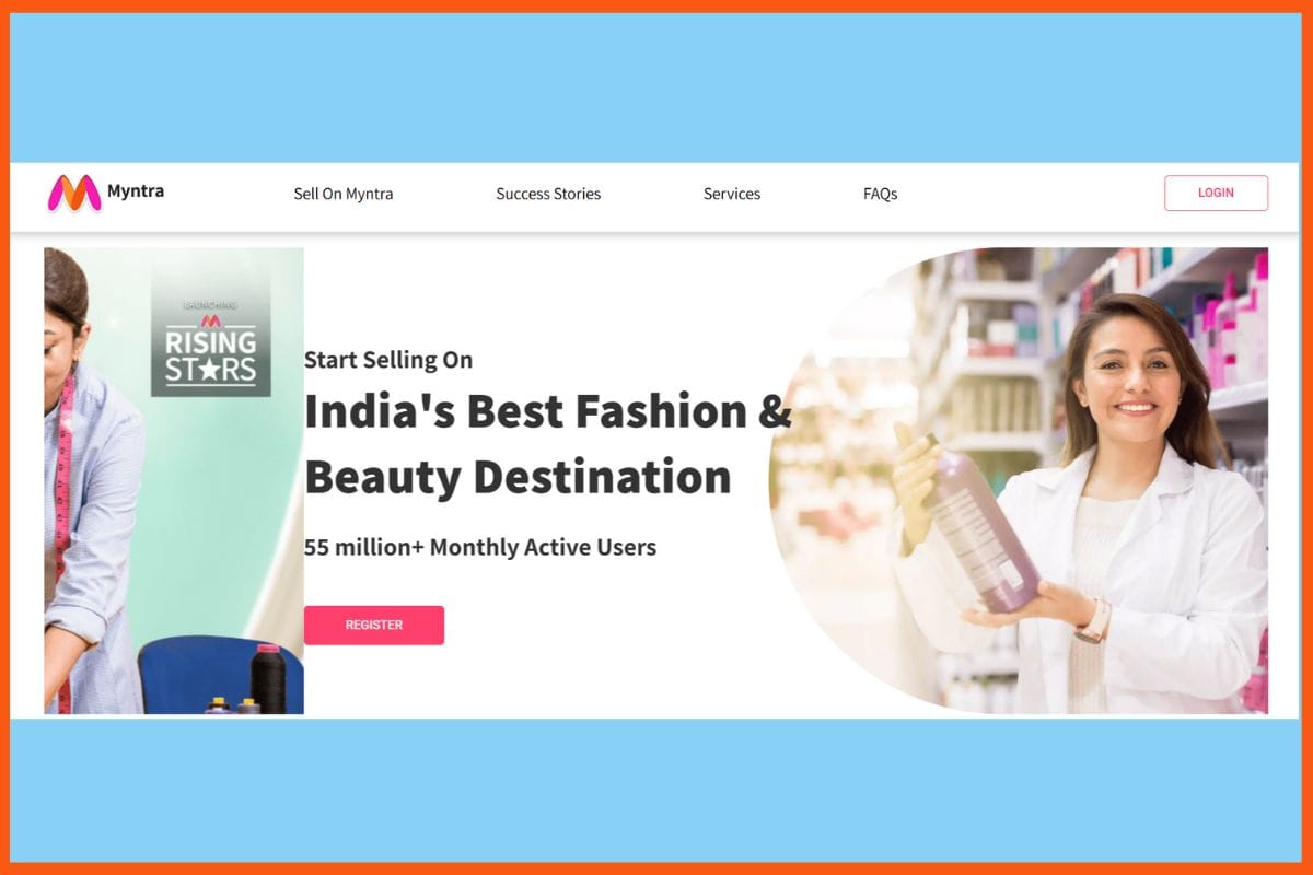 Myntra - Top Online Selling Platforms in India