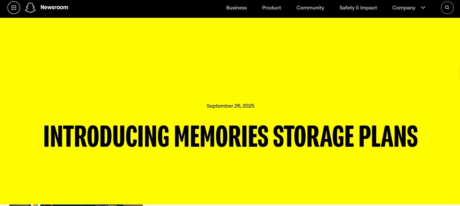 Official Announcement By Snapchat