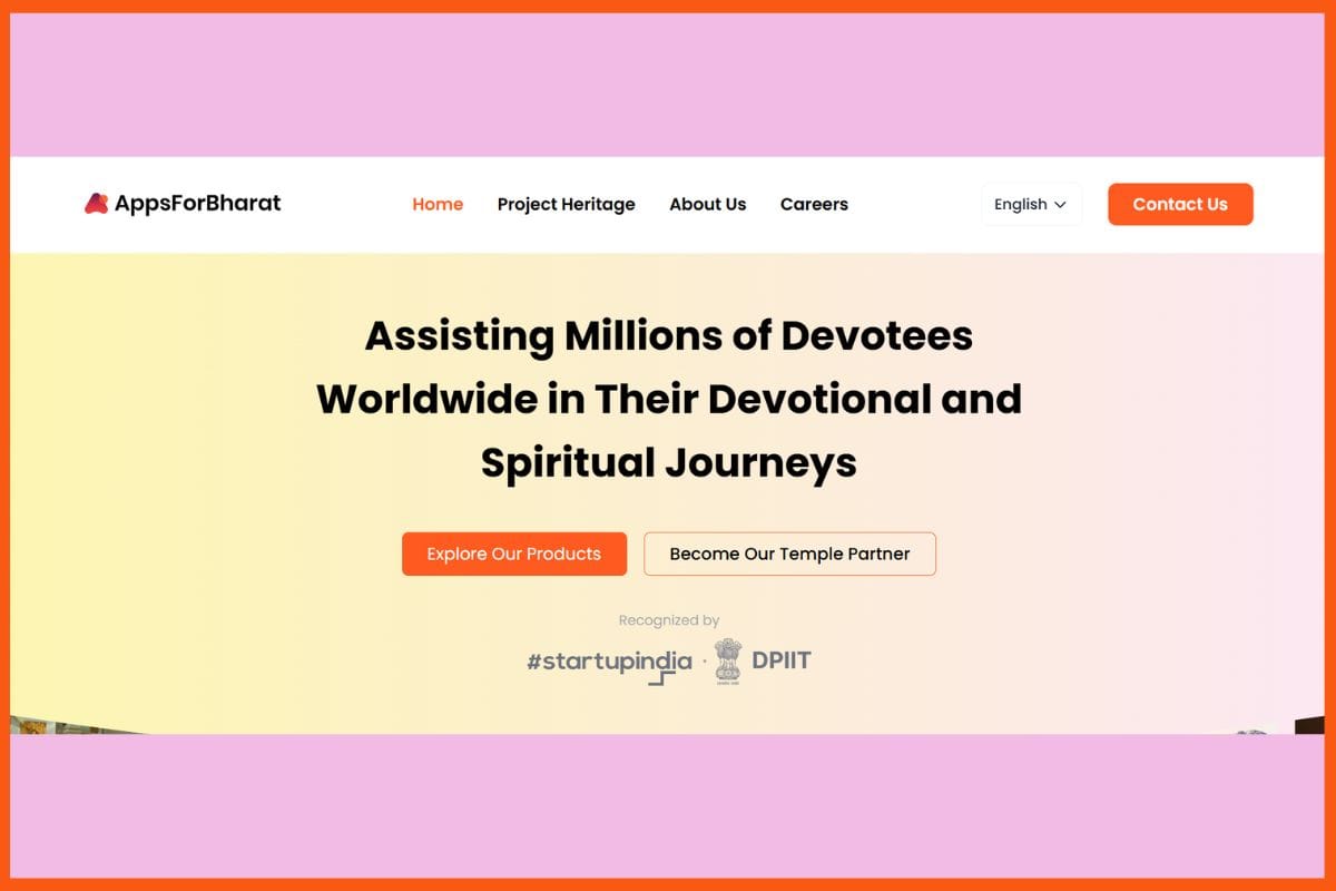 AppsForBharat - Top Spiritual Tech Startups in India