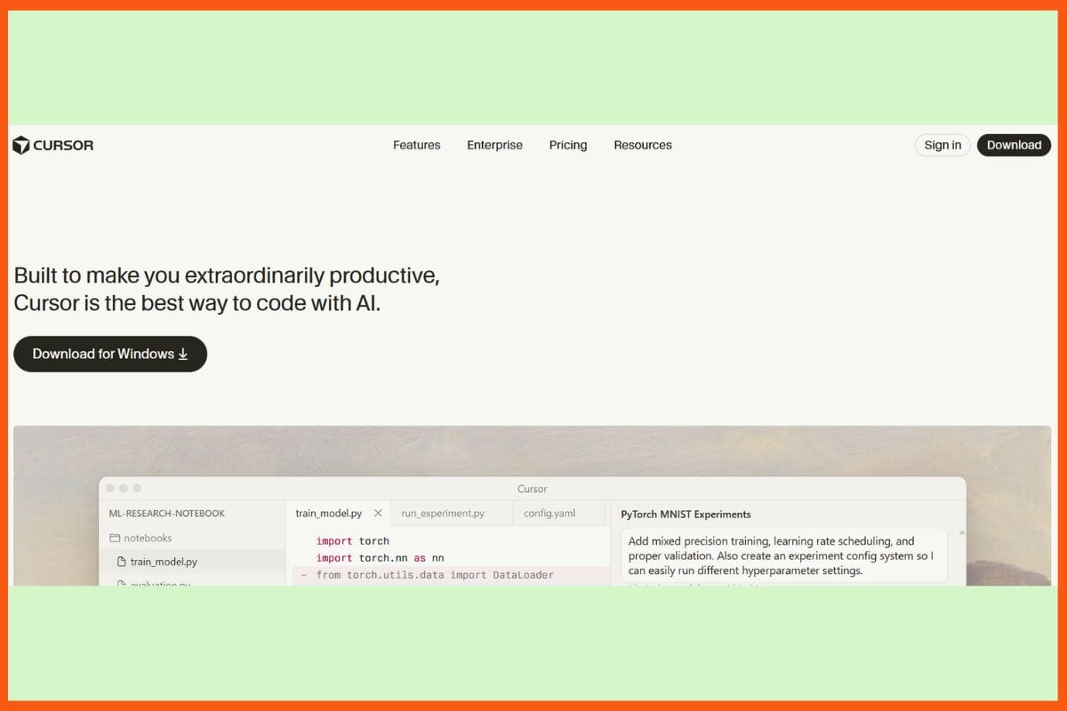 Cursor - Best AI Agents for Writing Code