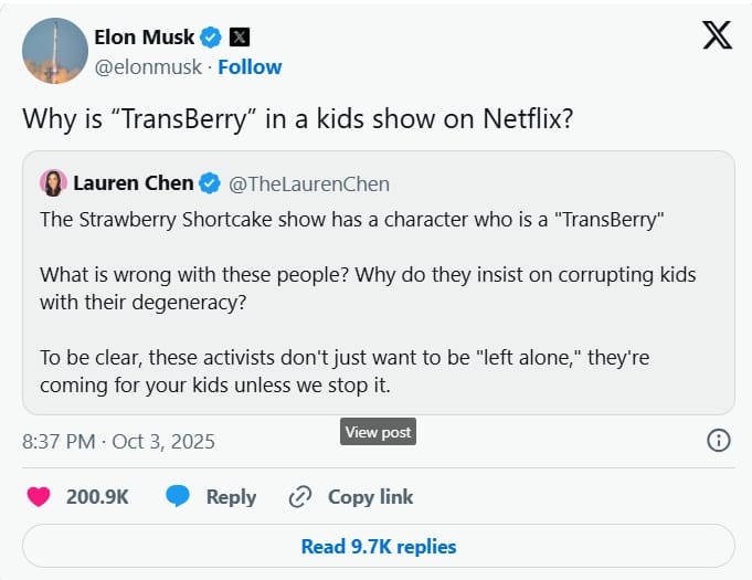 Image Credits - Elon Musk's 'X' account