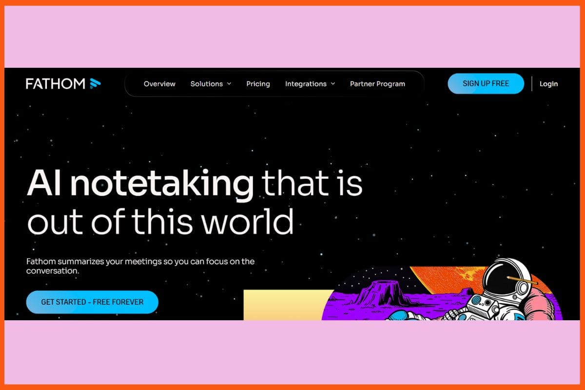 Fathom - Best AI Meeting Assistants to Replace Note-Taking