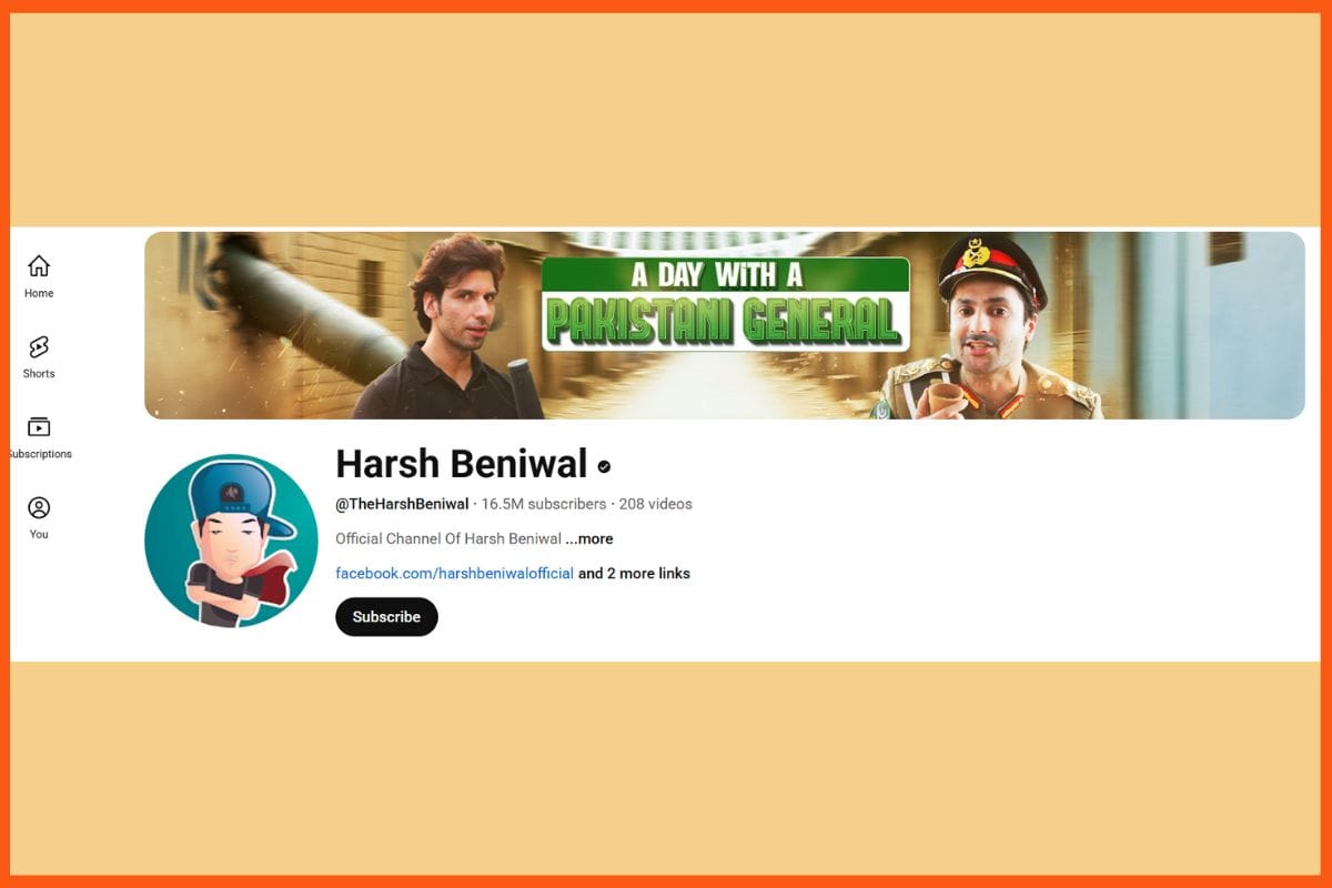 Harsh Beniwal - Top Richest YouTubers in India in 2025