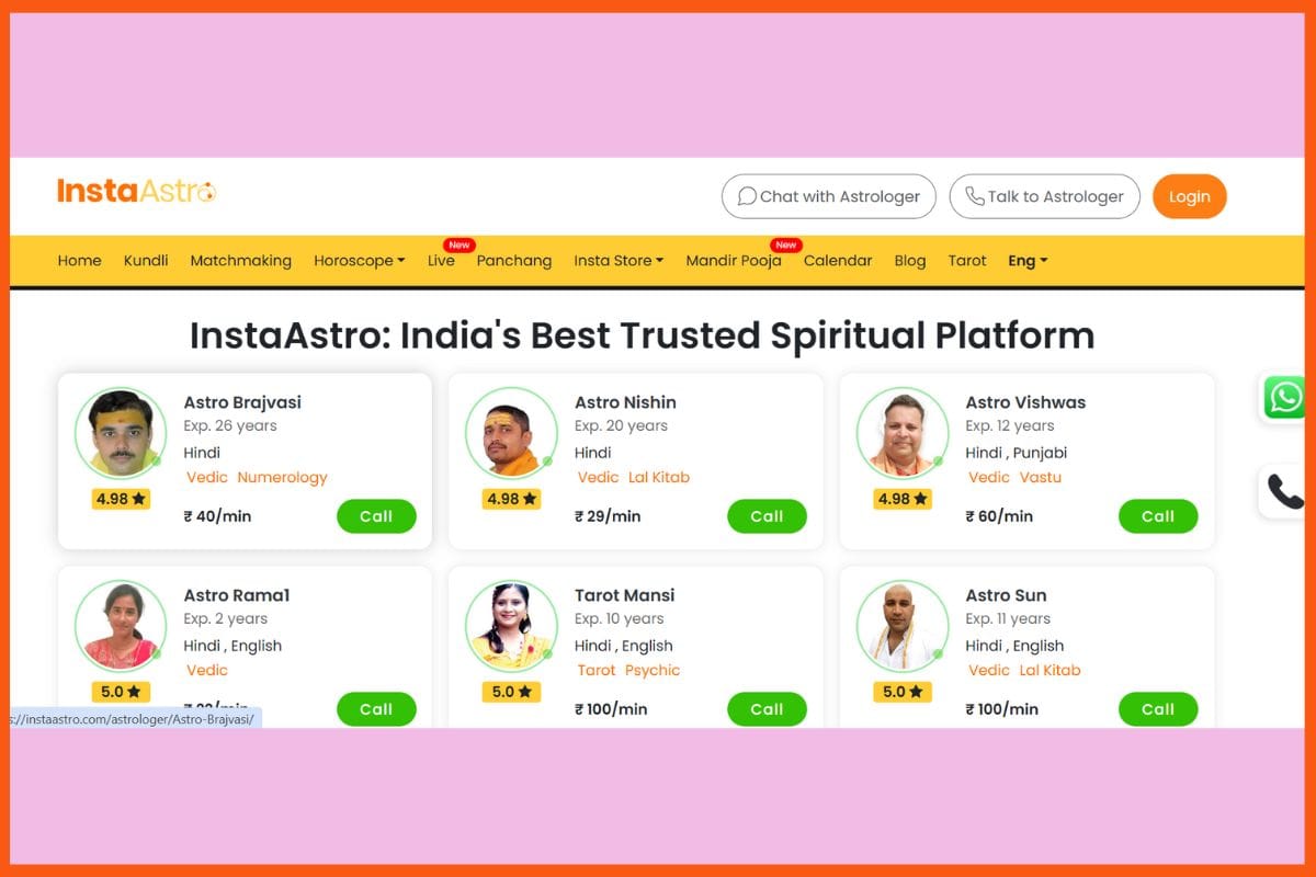InstaAstro - Top Spiritual Tech Startups in India