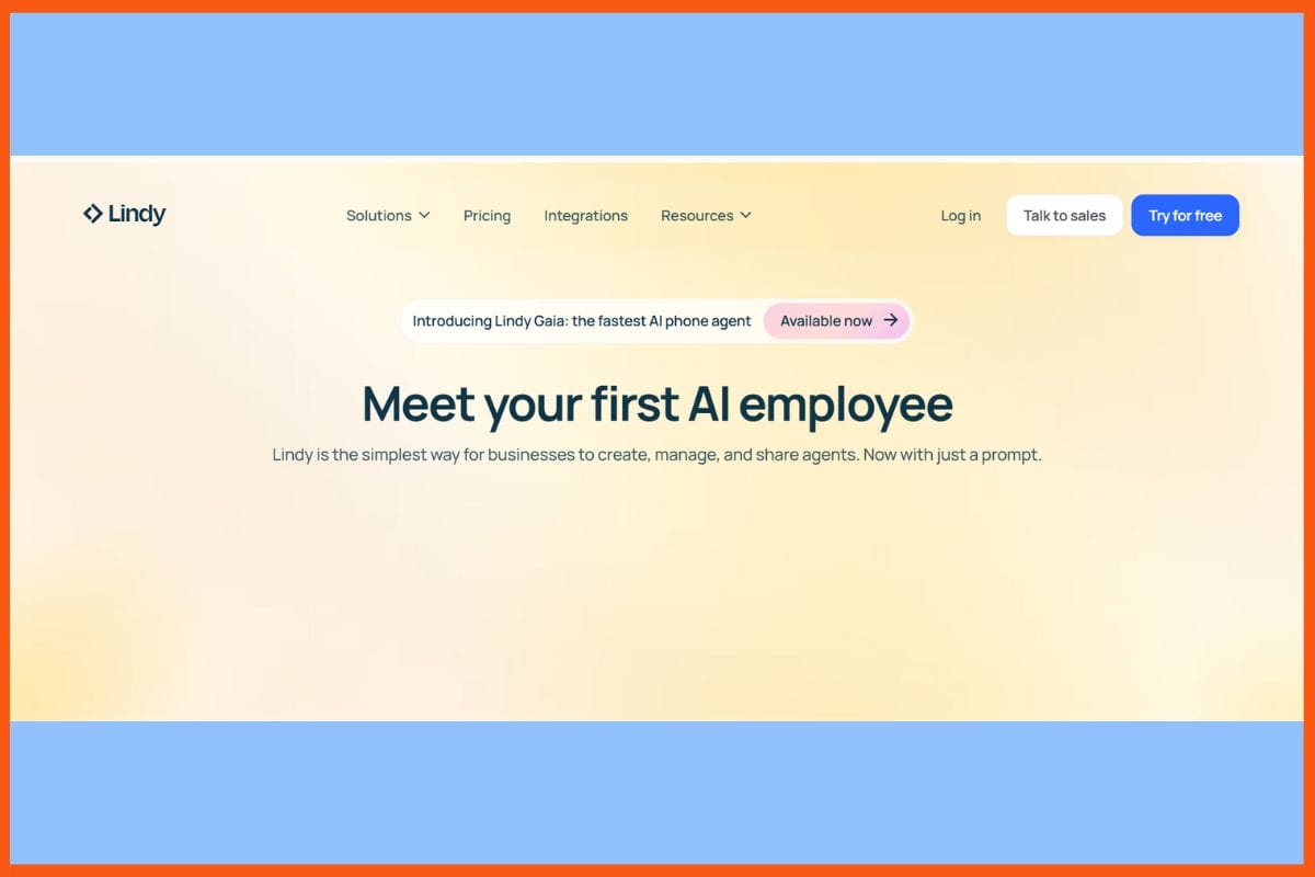 Lindy - Best AI Personal Assistants
