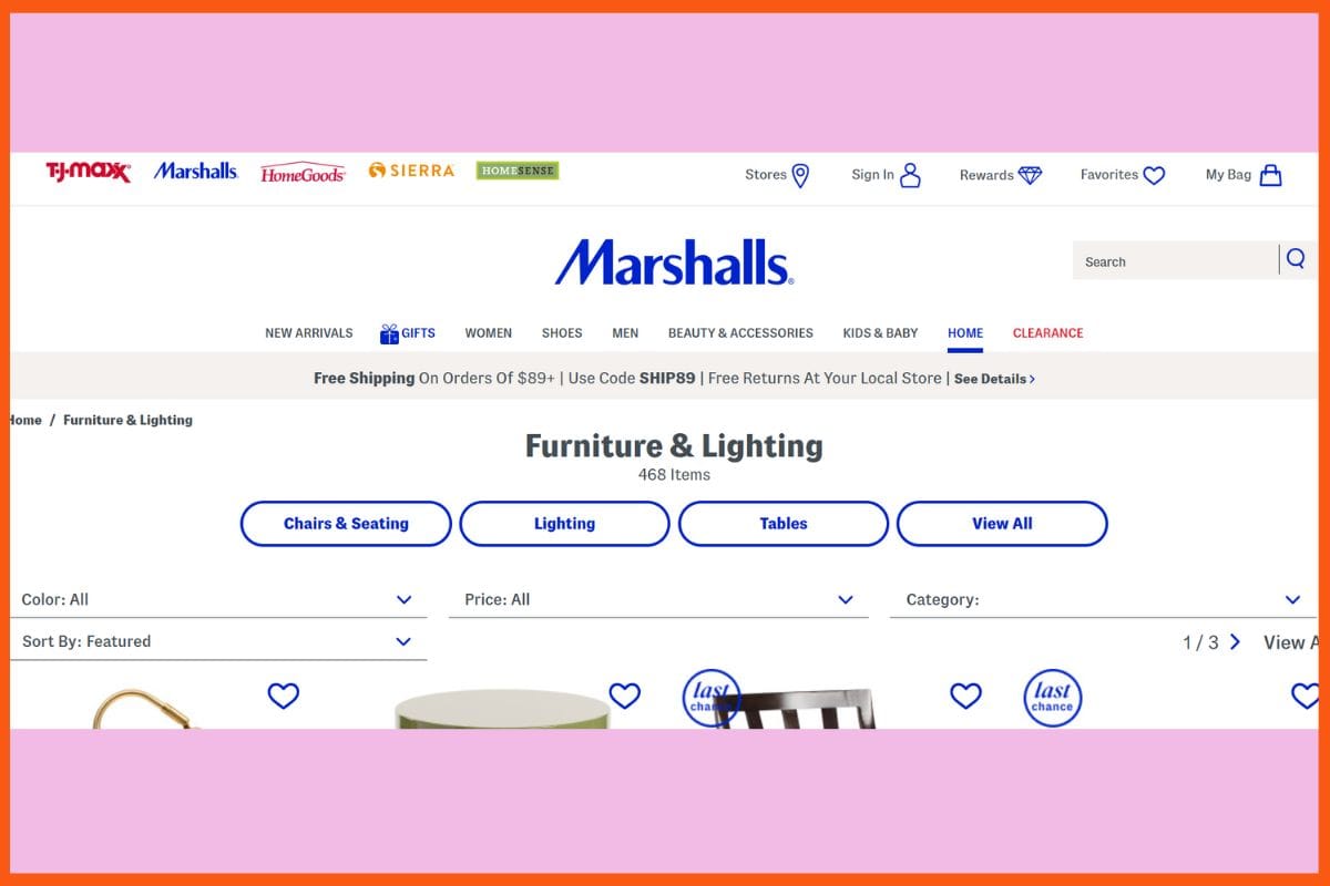 Marshalls - Top Most Profitable Furniture Franchises in India