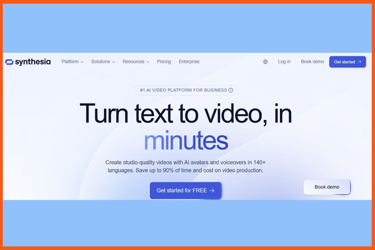 Synthesia - Top AI Text to Video Generators