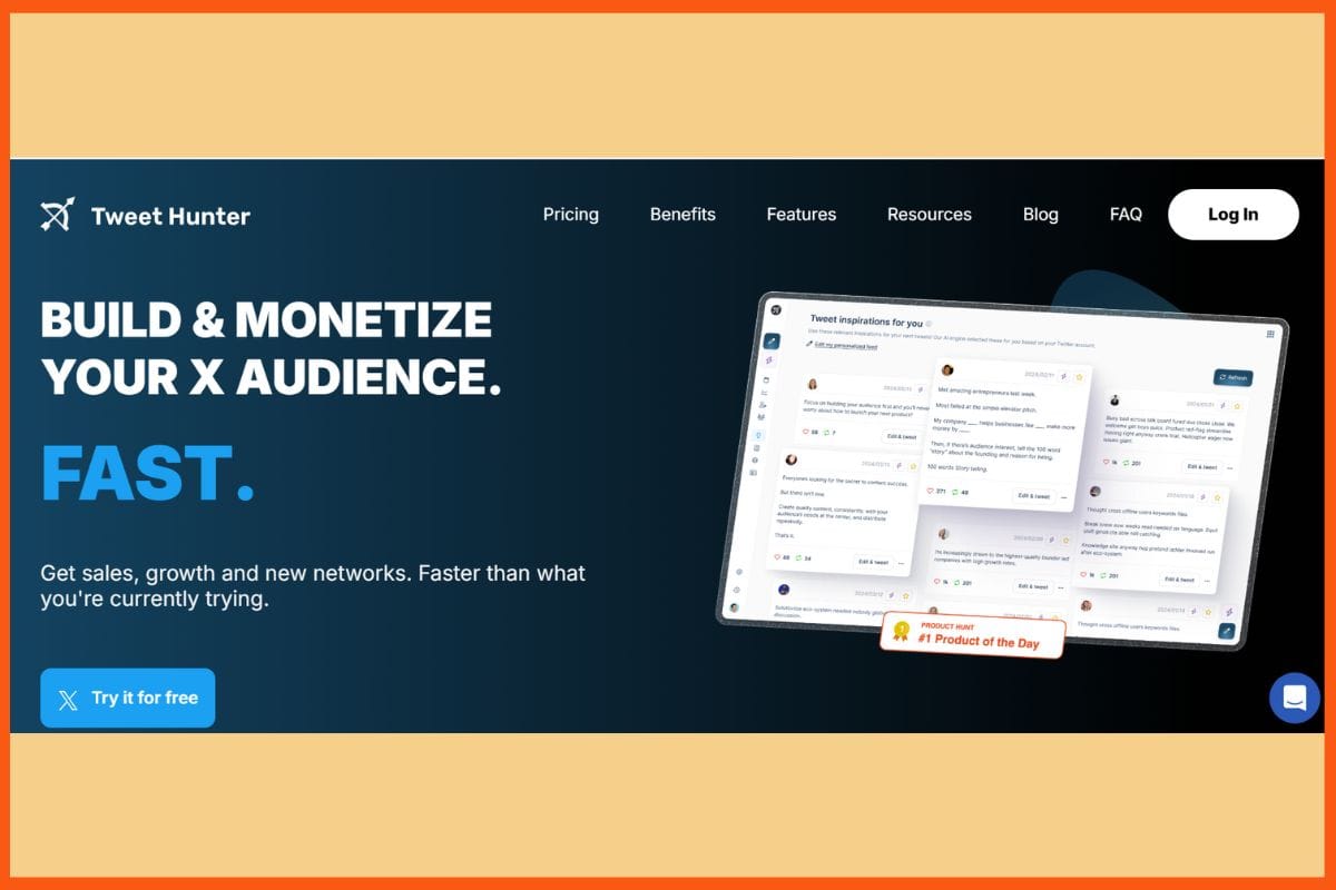 TweetHunter - Best AI Tweet Generators