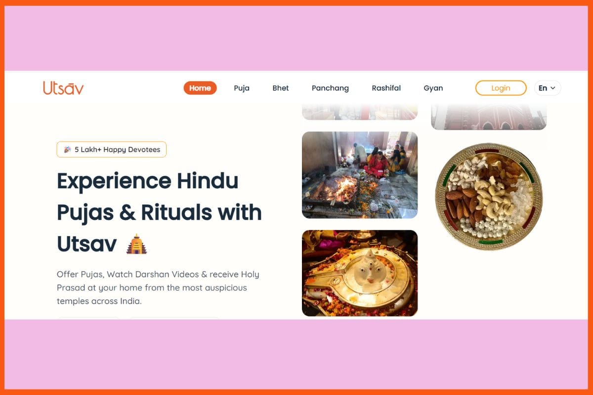 Utsav App - Top Spiritual Tech Startups in India