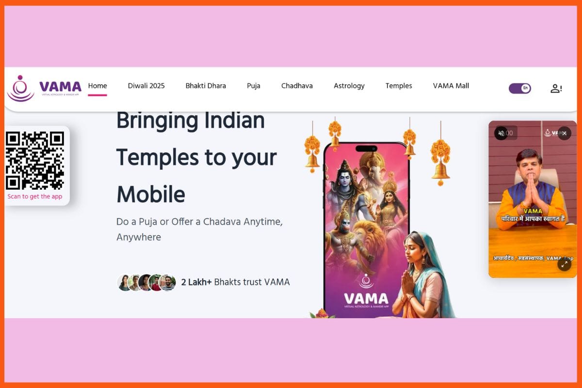 VAMA - Top Spiritual Tech Startups in India 