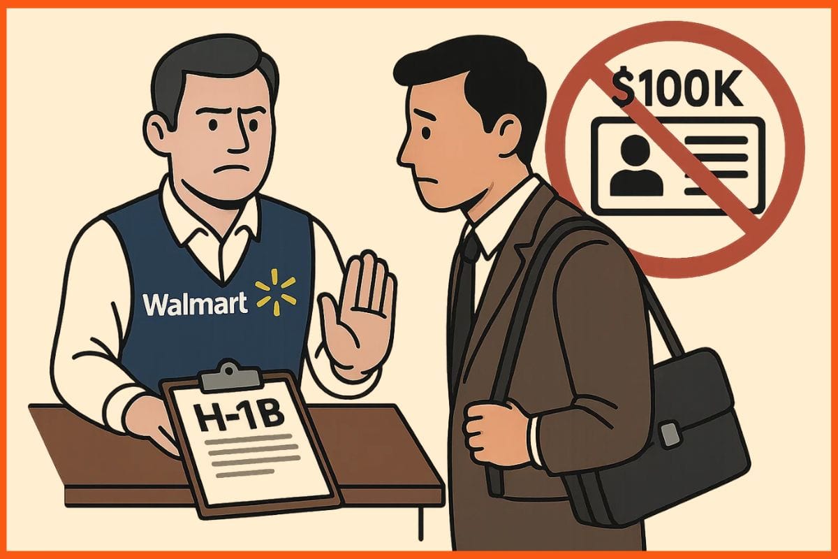 Walmart Halts Hiring of H-1B Workers