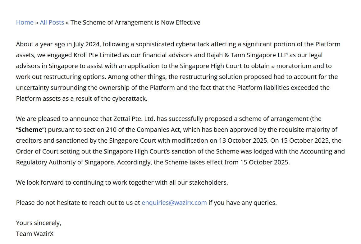 Image - WazirX Website