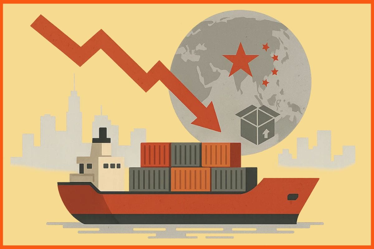 China’s exports fall to lowest level since February amid global trade slowdown