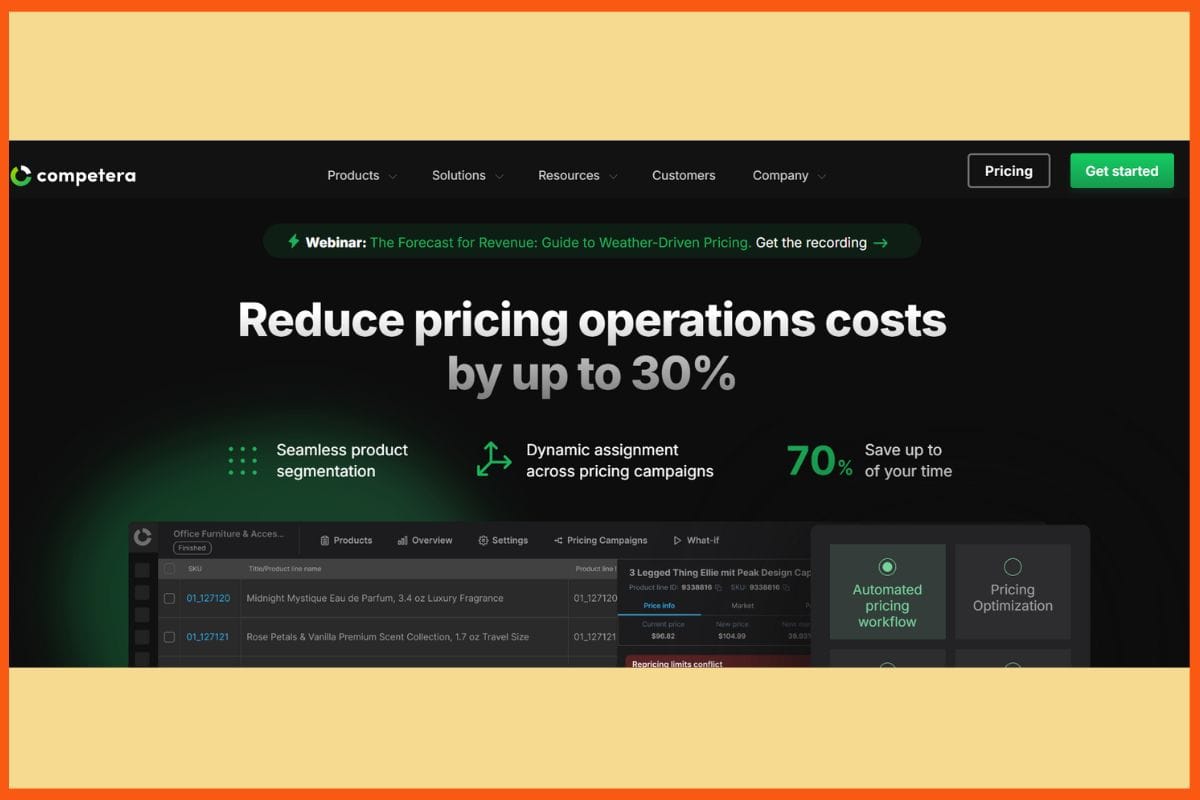Competera - Best AI Price Comparison Tools