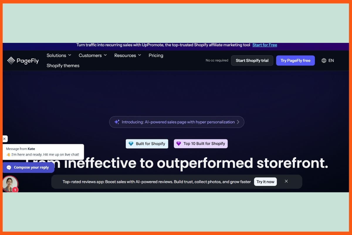 PageFly Landing Page Builder - Shopify Apps to Buy During Black Friday