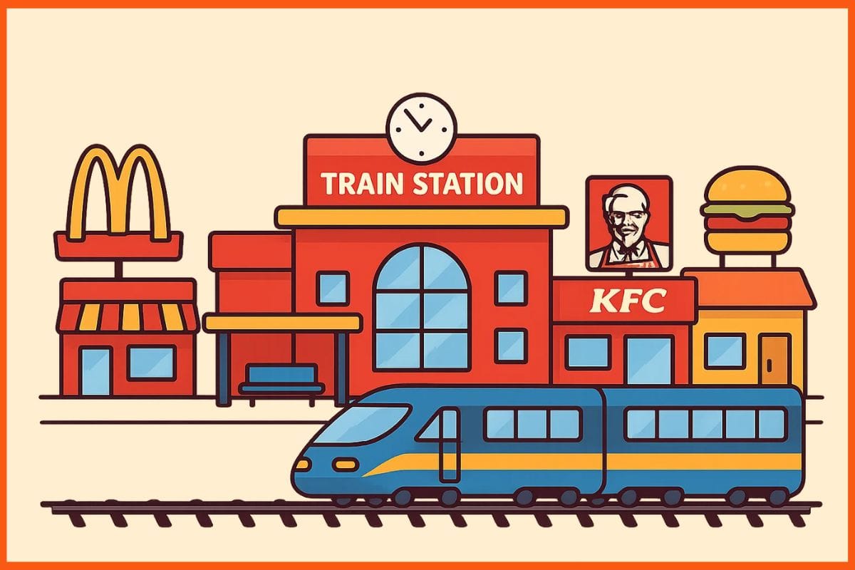 Railway Stations to Get  Top Food Chains Soon