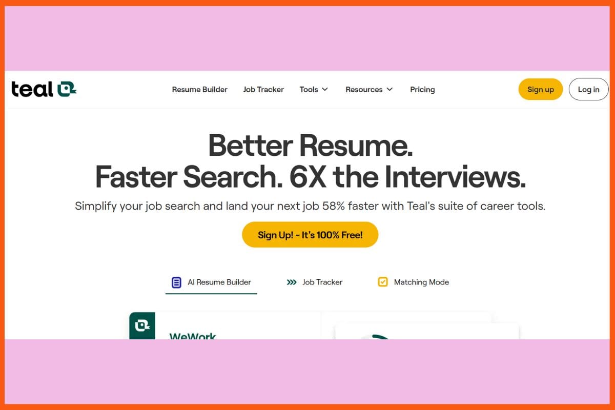 Teal AI - Best AI Tools for Cracking Interviews
