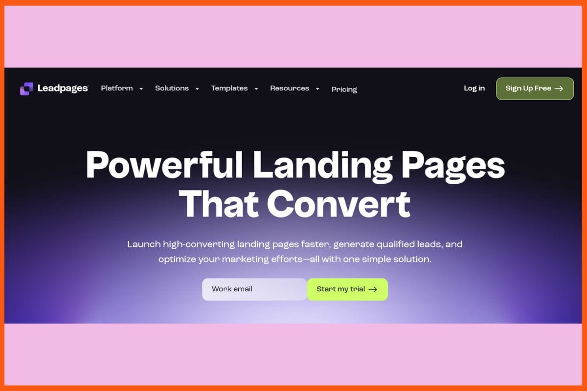 Leadpages - Best AI Lead Generation Tools for Small Business Growth