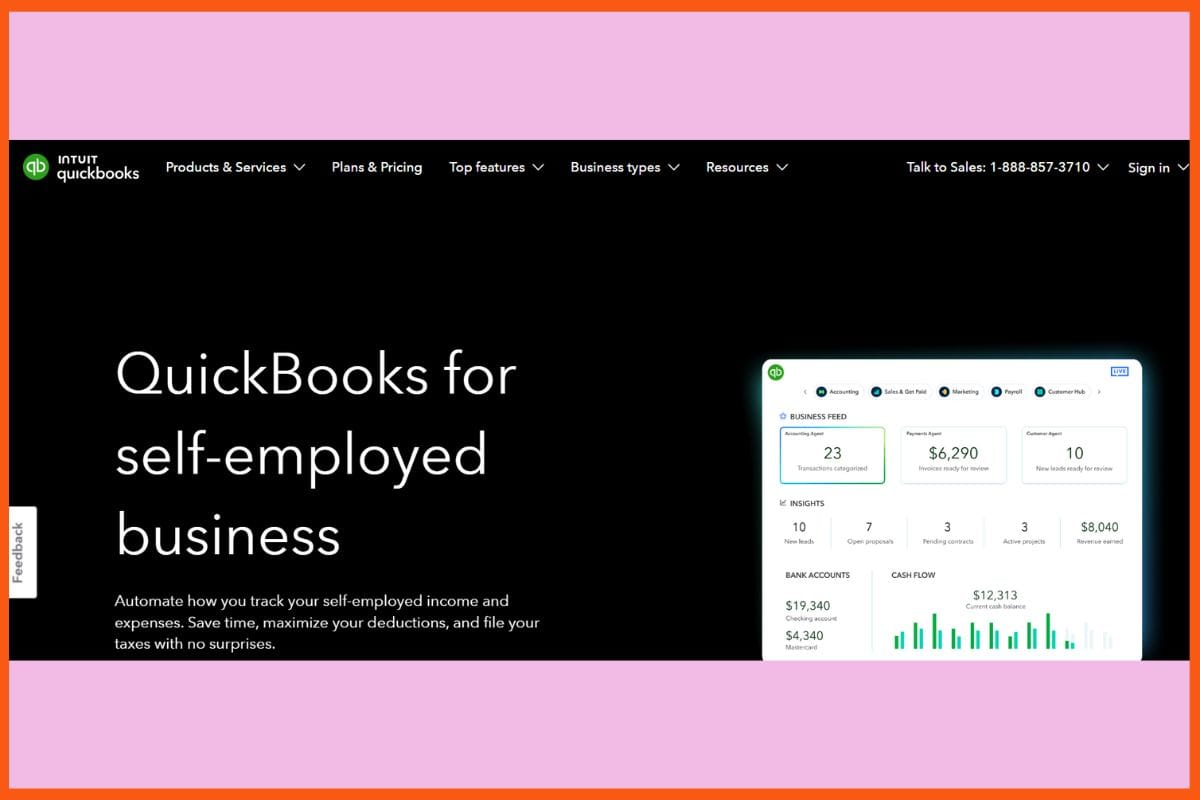 QuickBooks Self-Employed - Best Tax Filing Tools