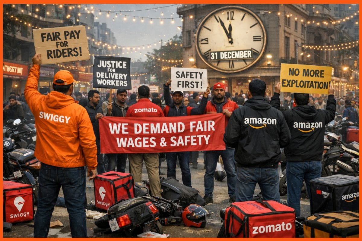 Swiggy, Zomato and Amazon Delivery Partners Announce All-India Strike on New Year’s Eve