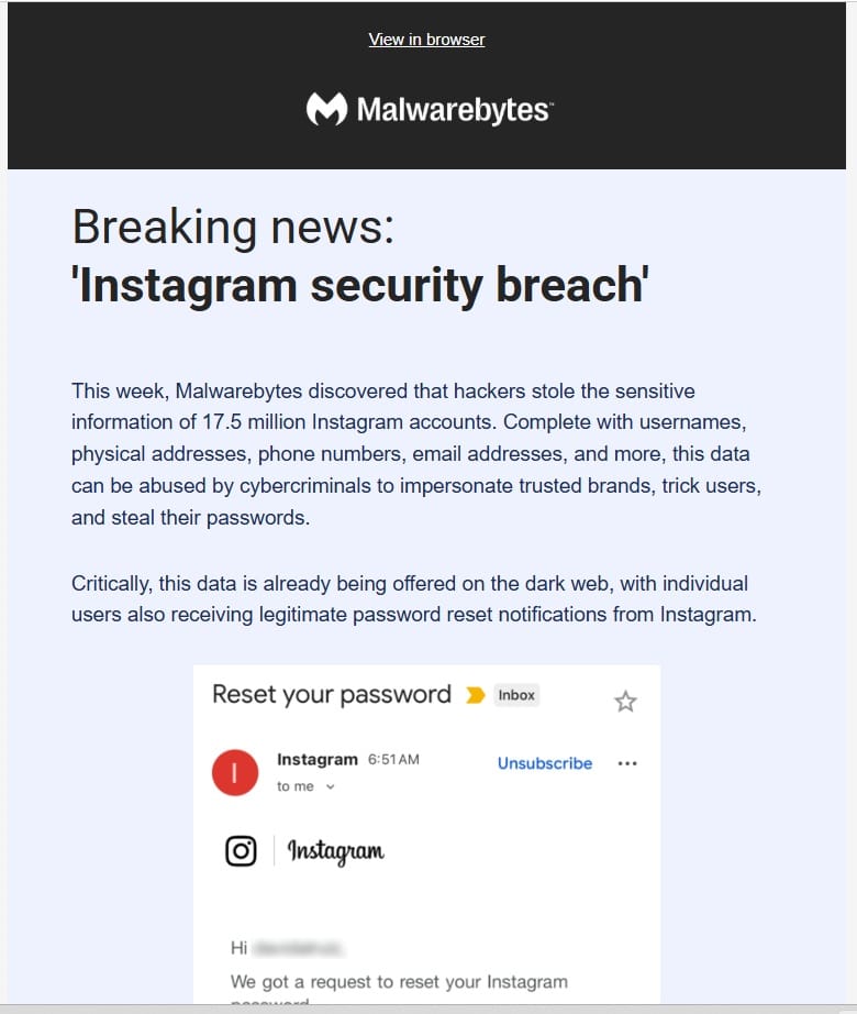 Malwarebytes's Free Scan