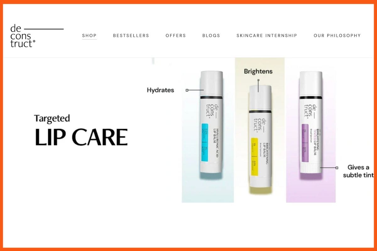 Deconstruct - Best Lip Care Brands in India