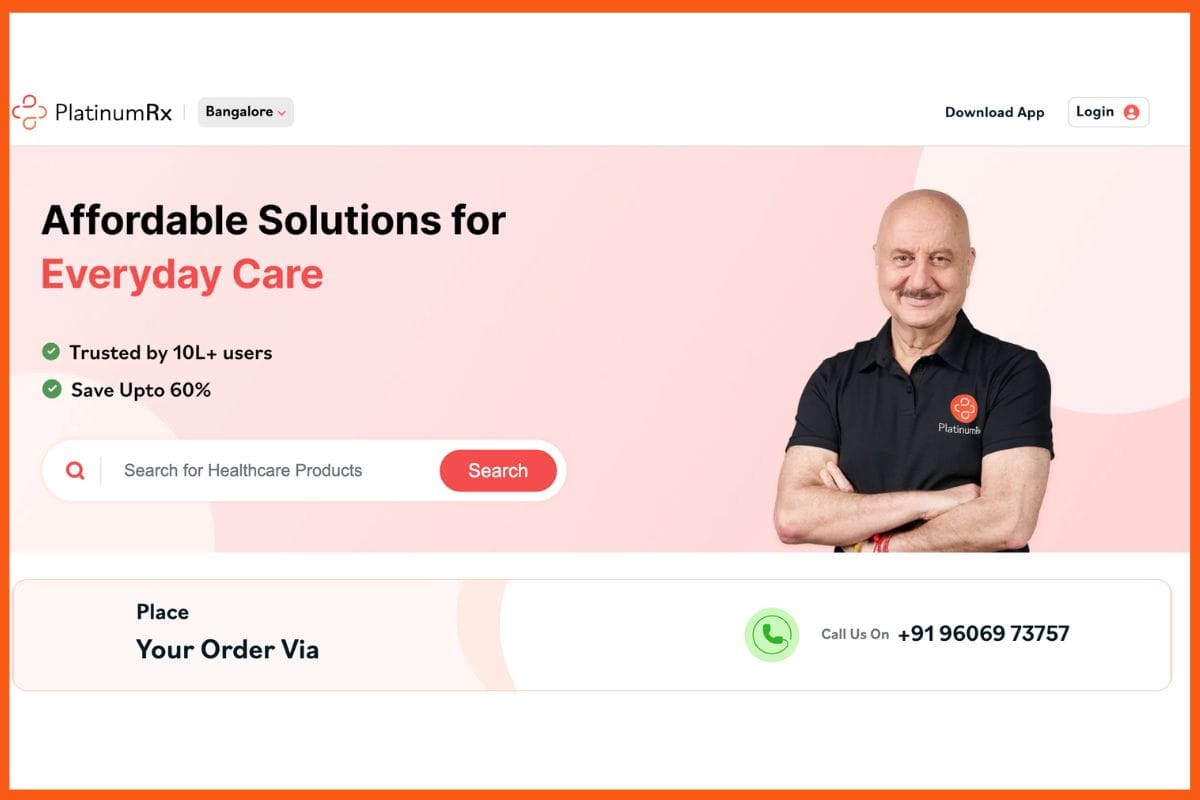PlatinumRx - Best Medicine Delivery Companies in India