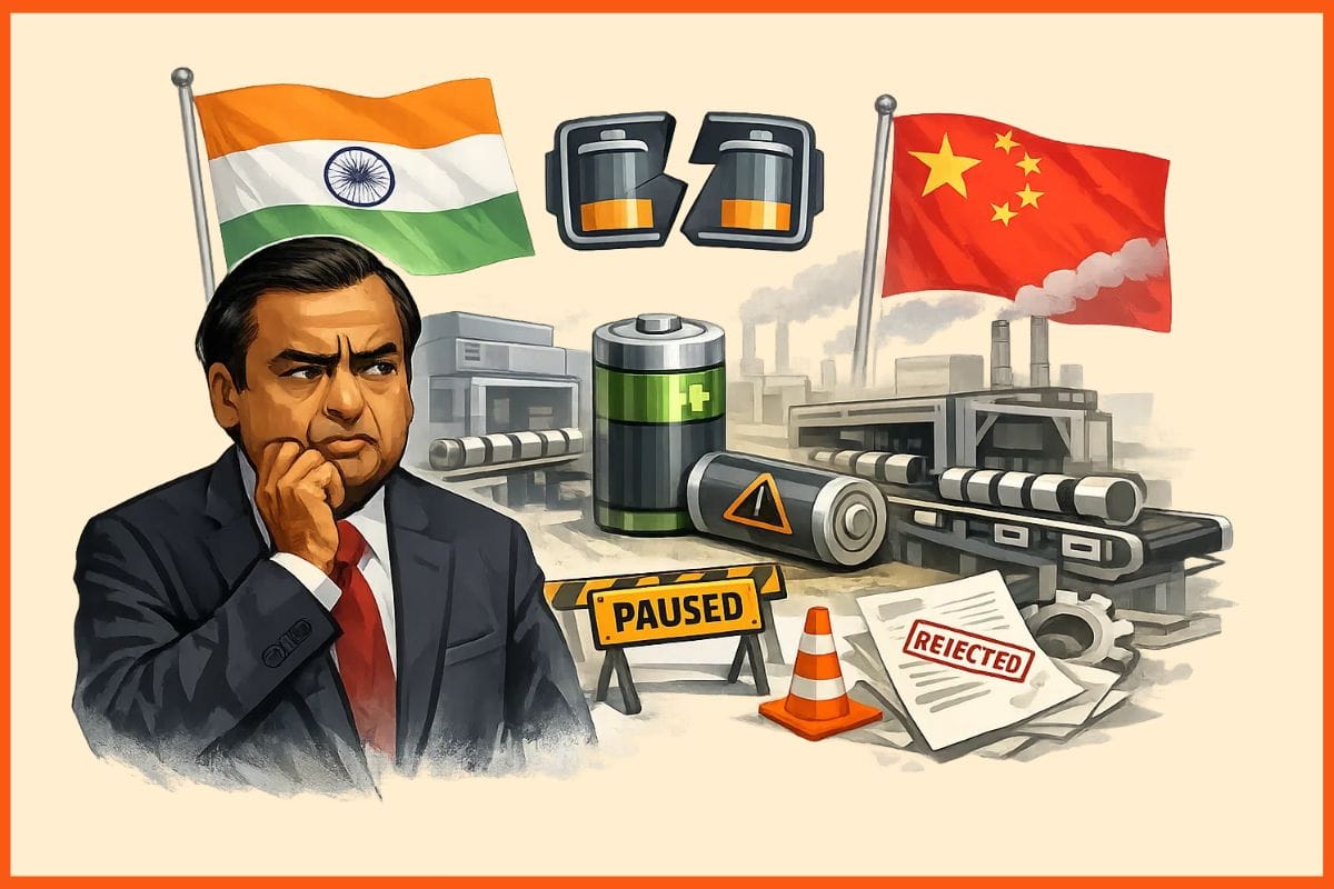 Reliance Industries puts cell manufacturing plans on hold after failed bid for Chinese battery technology