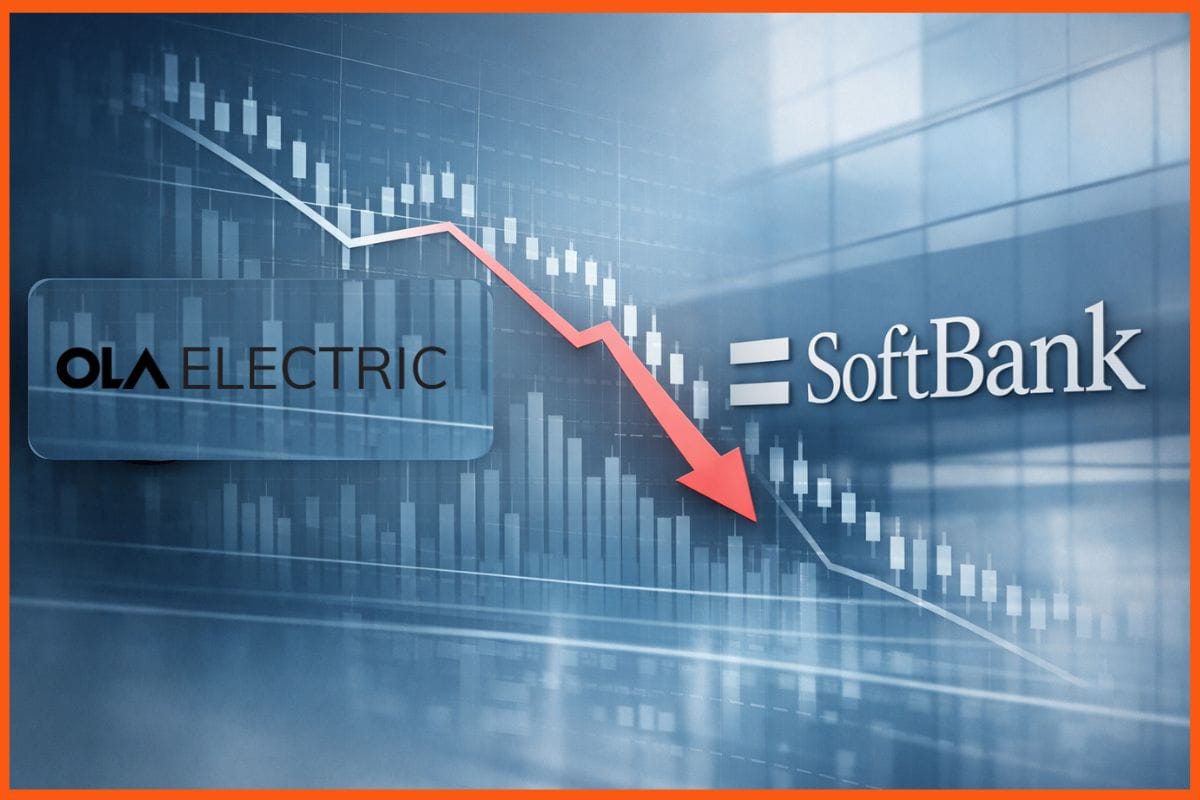 SoftBank Cuts Ola Electric Stake by 2.15% to 13.53%, Shares Dip on Investor Sell-Offs