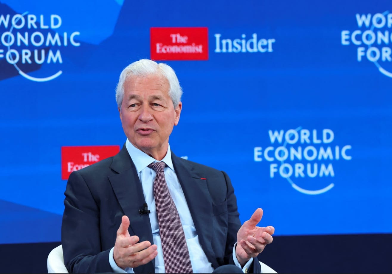 Jamie Dimon speaks at the World Economic Forum in Davos, Switzerland - Image Credits Reuters