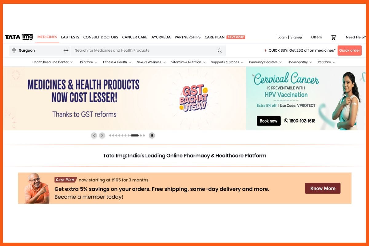 Tata 1mg - Best Medicine Delivery Companies in India