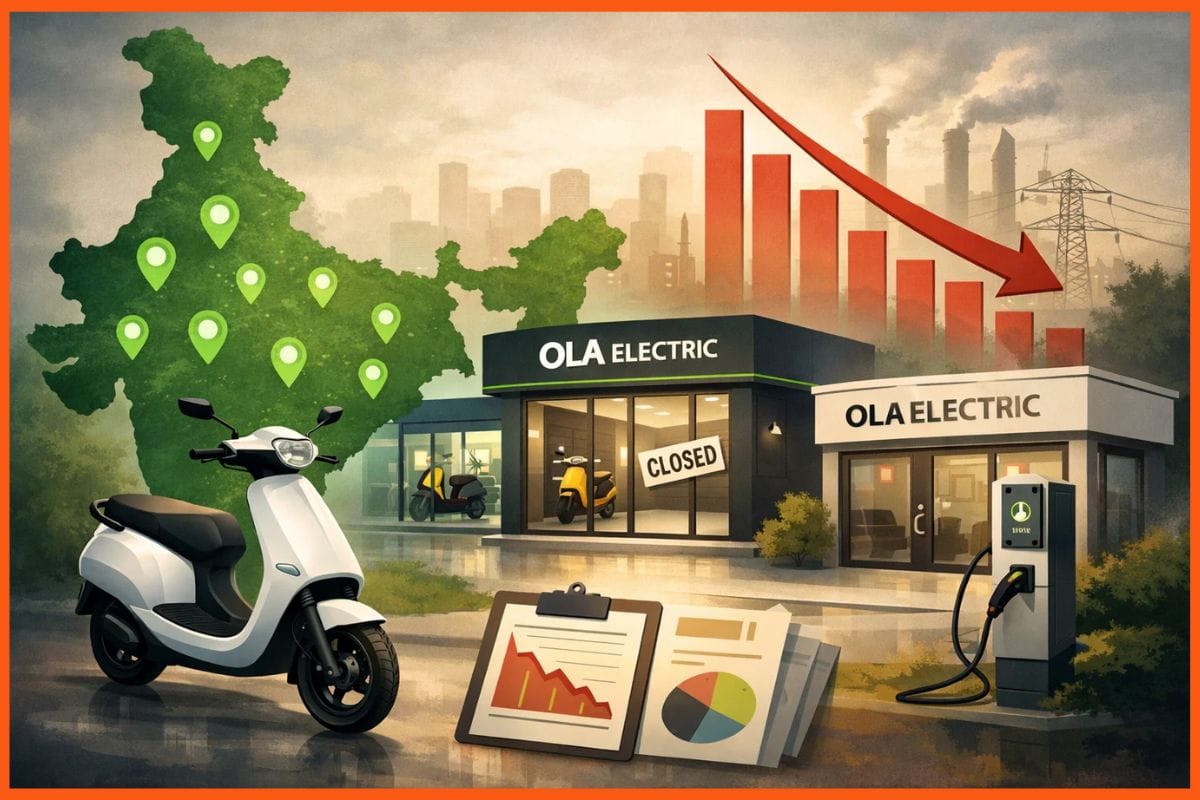 Ola Electric shrinks store network to 550 amid EV market share drop