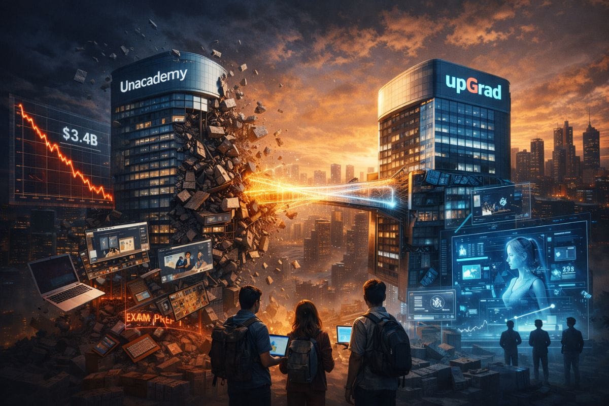 A Tale of Two Edtechs: Unacademy's Acquisition by upGrad Signals a Sector's Reckoning
